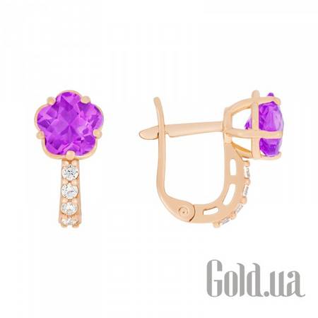 Детские серьги Золотые серьги с куб.циркониями
