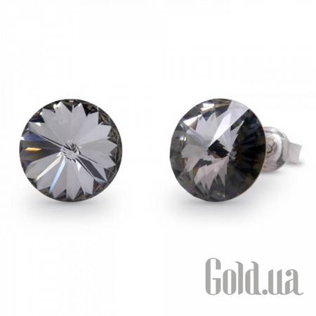 Пусеты (гвоздики) Серьги с кристаллами Swarovski