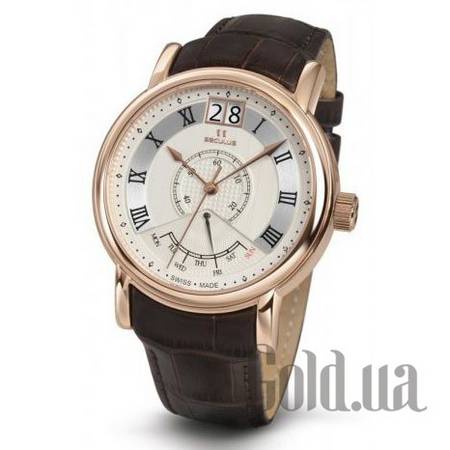 Швейцарские часы white, pvd-r, brown leather 4506.3.7003