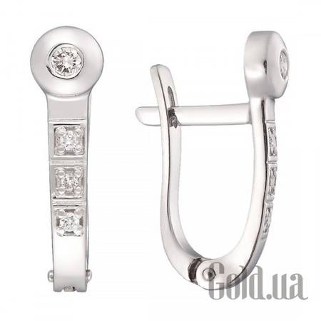 Серьги Золотые серьги с бриллиантами