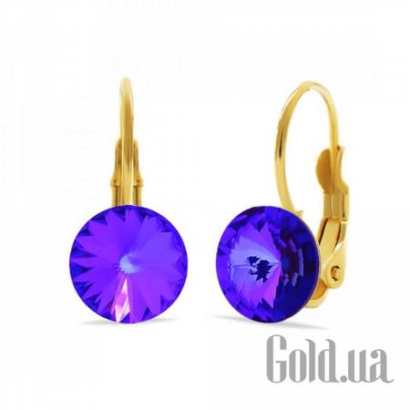 Серьги Серьги с кристаллами Swarovski в позолоте