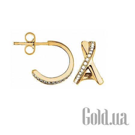 Пусеты (гвоздики) Женские серьги из ювелирного сплава с кубическими цирконами