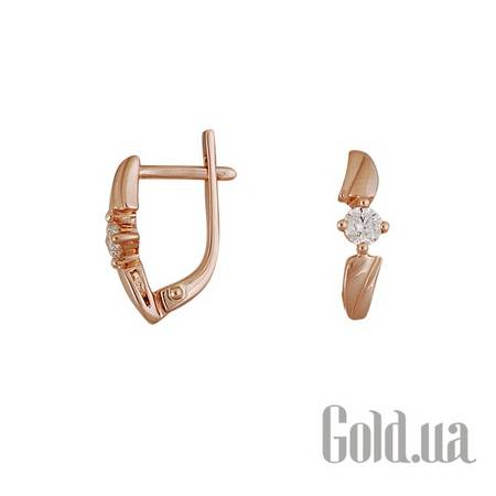 Серьги Золотые серьги с бриллиантами