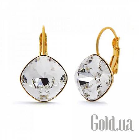 Серьги Серьги с кристаллами Swarovski в позолоте