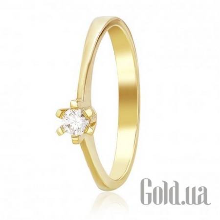 Кольцо Золотое кольцо с цирконием Swarovski Zirconia, 17
