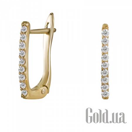 Серьги Золотые серьги с бриллиантами