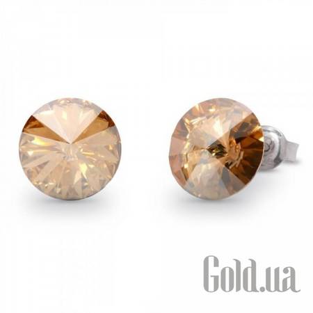 Пусеты (гвоздики) Серьги с кристаллами Swarovski