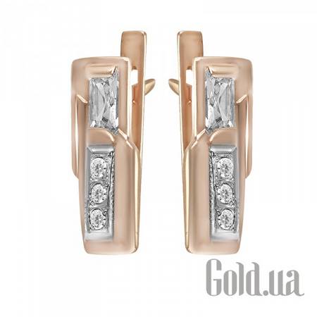 Серьги Золотые серьги с куб.циркониями