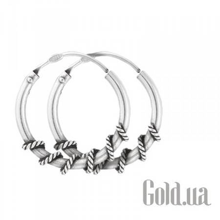 Серьги-кольца Серебряные серьги
