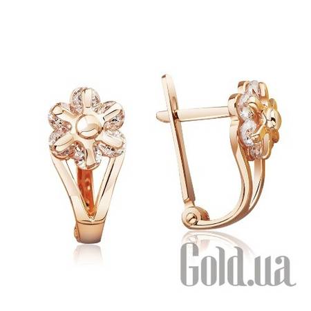Детские серьги Золотые серьги с куб. циркониями