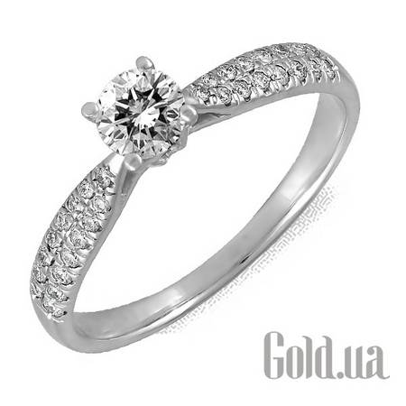 Кольцо Золотое кольцо с центр. бриллиантом 0,35 карат, 17.5