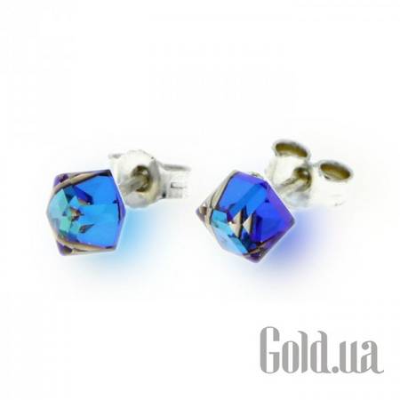 Пусеты (гвоздики) Серьги с кристаллами Swarovski