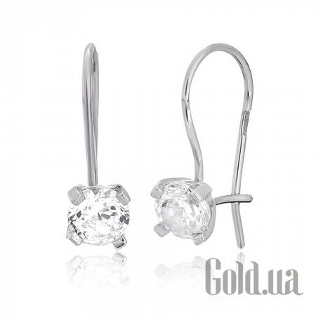 Серьги Серебряные серьги с цирконием Swarovski Zirconia