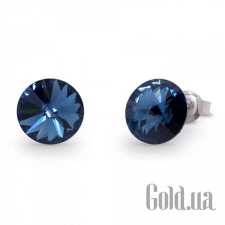 Пусеты (гвоздики) Серьги с кристаллами Swarovski