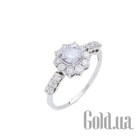 Кольцо Серебряное кольцо с куб. циркониями, 16