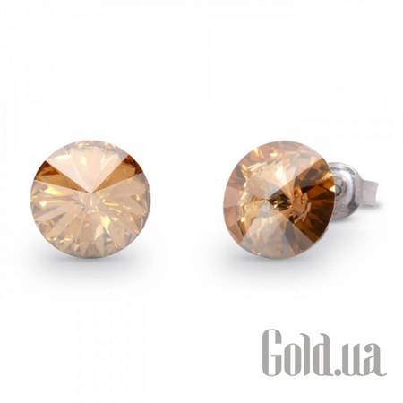 Пусеты (гвоздики) Серьги с кристаллами Swarovski