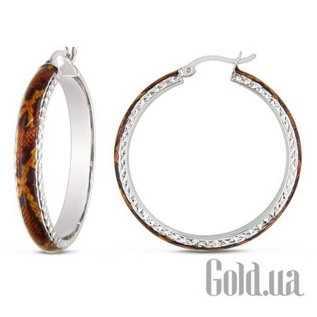 Серьги-кольца Серебряные серьги