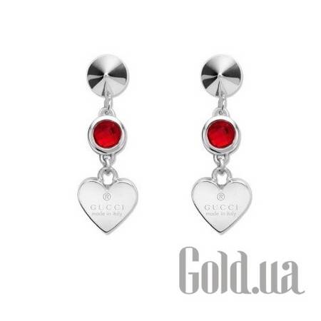 Серьги с подвесками Серебряные серьги с кристаллами