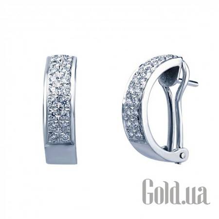 Серьги Золотые серьги с куб. циркониями