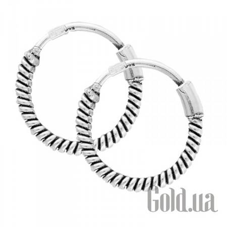 Серьги-кольца Серебряные серьги