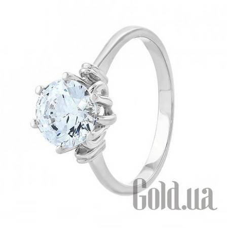 Кольцо Золотое кольцо с цирконием Swarovski Zirconia, 18