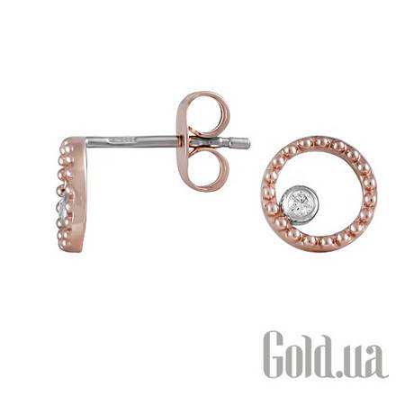Серьги-гвоздики Золотые серьги с бриллиантами