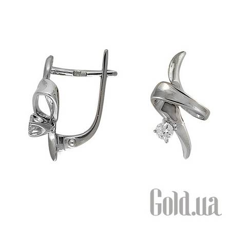 Серьги Золотые серьги с бриллиантами