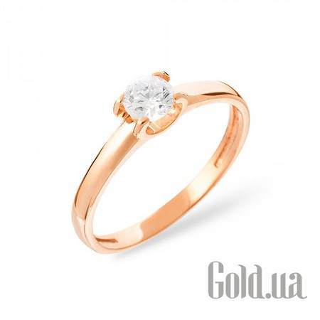 Кольцо Золотое кольцо с куб. цирконием, 17