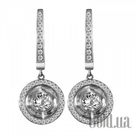 Серьги Золотые серьги с бриллиантами