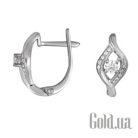 Серьги Золотые серьги с бриллиантами