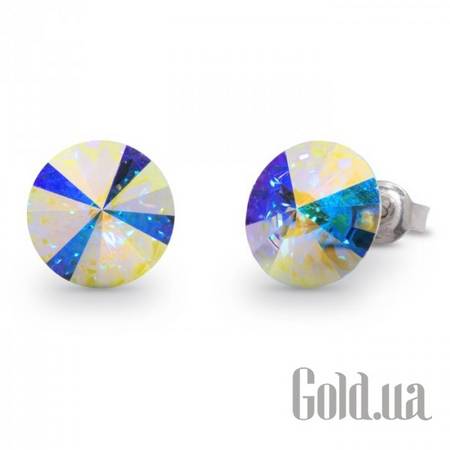 Пусеты (гвоздики) Серьги с кристаллами Swarovski