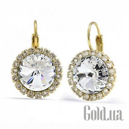 Серьги Серьги с кристаллами Swarovski в позолоте
