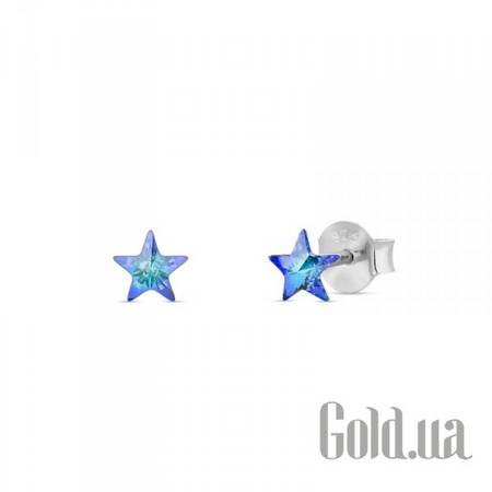 Пусеты (гвоздики) Серьги с кристаллами Swarovski