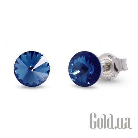 Пусеты (гвоздики) Серьги с кристаллами Swarovski