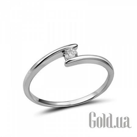 Кольцо Золотое кольцо с бриллиантом, 17.5