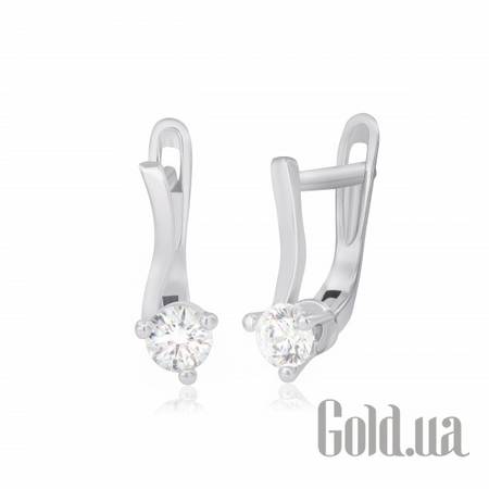 Серьги Серебряные серьги с цирконием Swarovski Zirconia