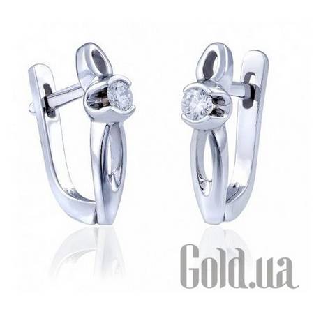 Серьги Золотые серьги с бриллиантами