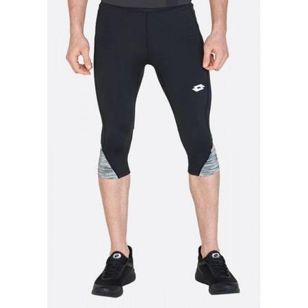 Леггинсы мужские Lotto SPEEDRUN II LEGGING MID PL  ALL BLACK 213213/1CL