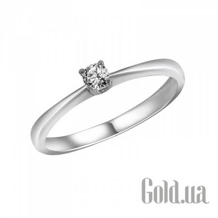 Кольцо Золотое кольцо с бриллиантом, 17.5