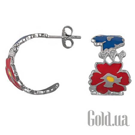 Серьги-кольца Серебряные серьги