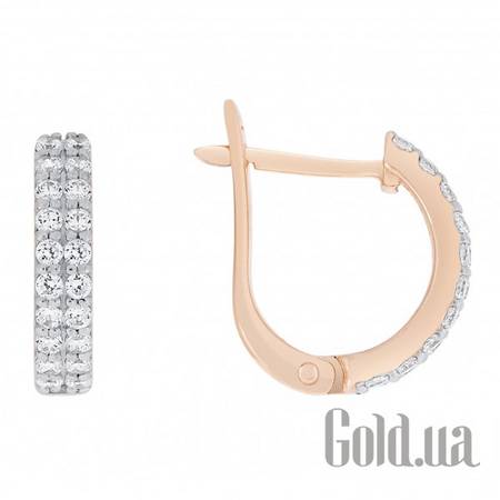 Серьги Золотые серьги с куб.циркониями