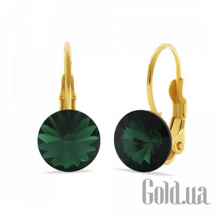 Серьги Серьги с кристаллами Swarovski в позолоте