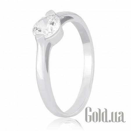 Кольцо Серебряное кольцо с цирконием Swarovski Zirconia, 17.5