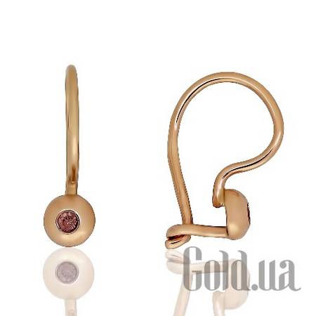 Серьги Золотые серьги с куб. циркониями