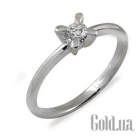 Кольцо Золотое кольцо с бриллиантами, 17.5