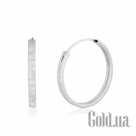 Серьги-кольца Серебряные серьги