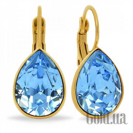 Серьги Серьги с кристаллами Swarovski в позолоте