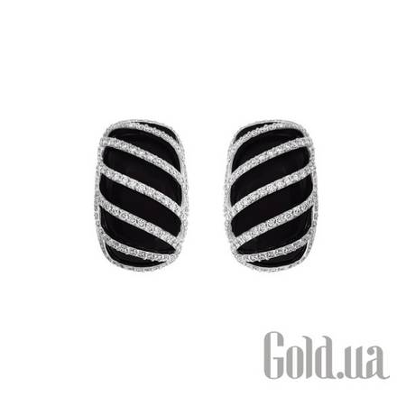 Серьги Золотые серьги с бриллиантами