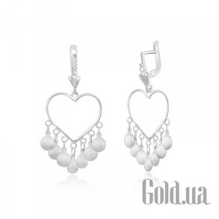 Серьги с подвесками Серебряные серьги