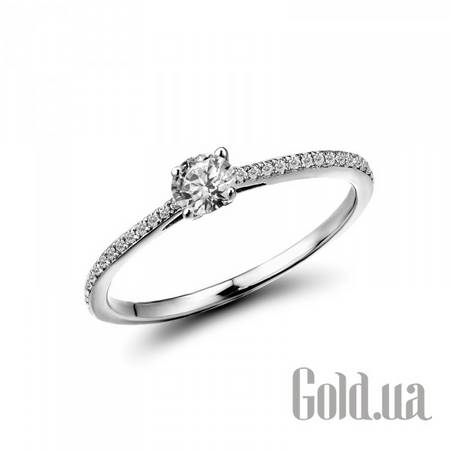 Кольцо Золотое кольцо с бриллиантами, 17.5